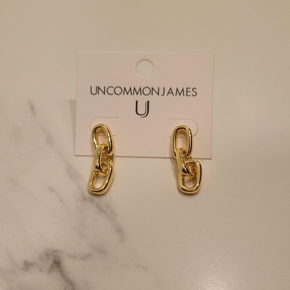 Triple Link Earrings